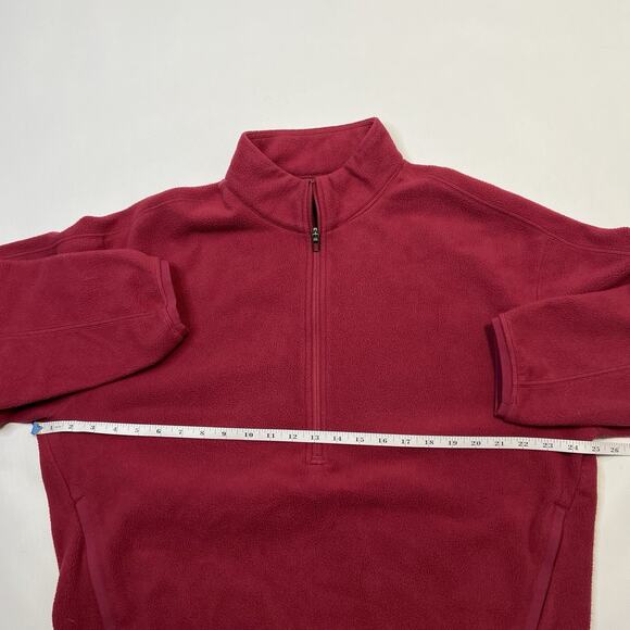 Lululemon Oversized-Fit Fleece Half Zip Mens Medium Long Sleeve POME Pomegranate - Picture 10 of 10